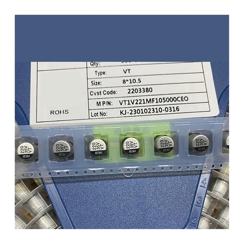 50V 100UF 8X10 5mm Electrolytic Capacitor Assortment Kit 10pcs Multi Voltage 6 3V to 400V - Image 3